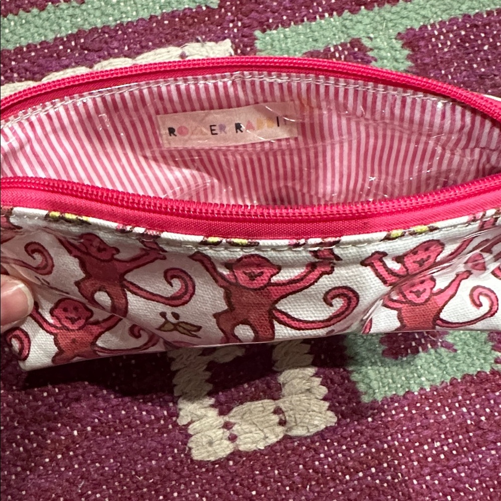 Roller Rabbit zippered pouch - Picture 2 of 3